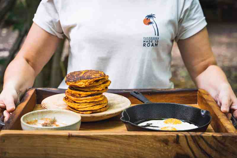 Sweet Potato Pancakes, Coal Baked Sweet Potato, Fire Breakfasts, Cooking Over Fire