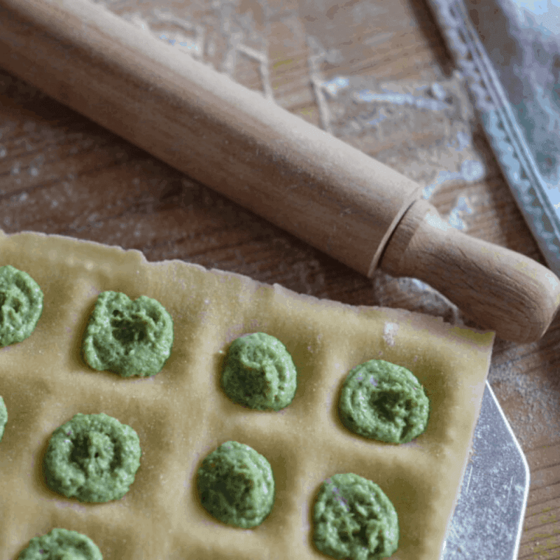 BORAGE & COBNUT RAVIOLI