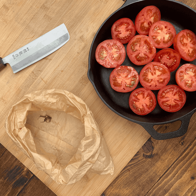 Pizza Oven Moroccan Khobz Bread with Zaalouk