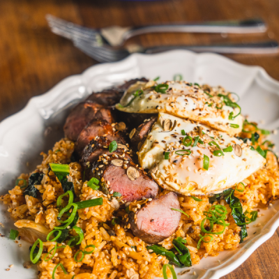 Wild Venison and Kimchi Fried Rice