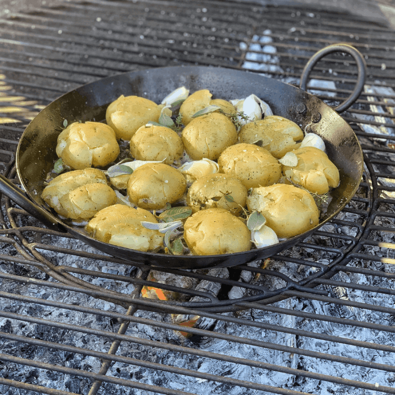 potatoes, squashed potatoes